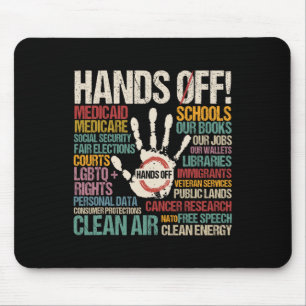 Resist Resistance Statue Of Liberty Hands Off Prot Mouse Mat