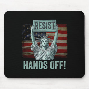 Resist Resistance Statue Of Liberty Hands Off Prot Mouse Mat