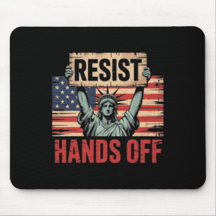 Resist Resistance Statue Of Liberty Hands Off Prot Mouse Mat