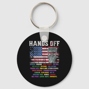 Resist Resistance Usa Statue Of Liberty Hands Off Key Ring