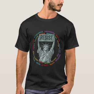 Resist Resistance Usa Statue Of Liberty Hands Off T-Shirt