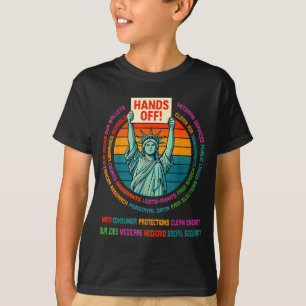 Resist Resistance Usa Statue Of Liberty Hands Off  T-Shirt
