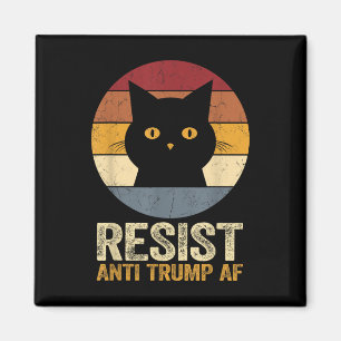 Resist Retro Tee Anti Trump Af Funny Anti Trump Ca Magnet