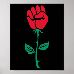 Resist Rose Poster