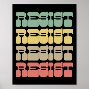 Resist Shirt  Poster
