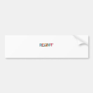 Resist Shirt Resistance Fight Fist Protest Liberal Bumper Sticker