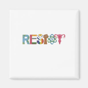 Resist Shirt Resistance Fight Fist Protest Liberal Magnet