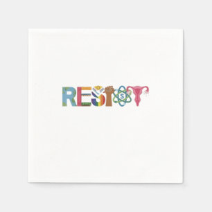 Resist Shirt Resistance Fight Fist Protest Liberal Napkin