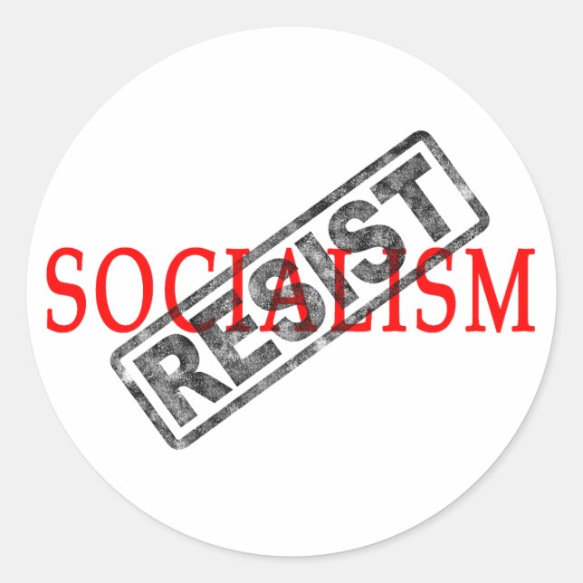 Resist Socialism stickers (Front)