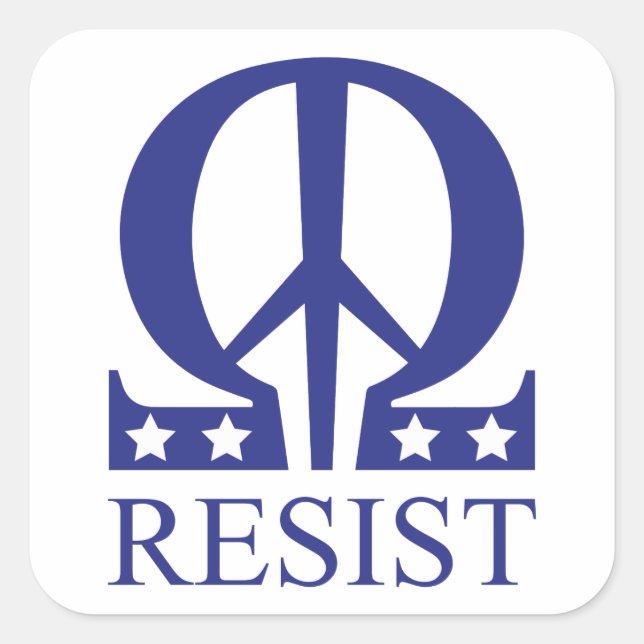Resist Square Sticker (Front)