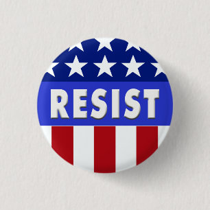 Resist - Stars & Bars Small Button
