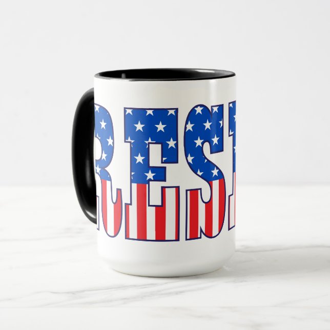 Resist | Stars & Stripes Mug (Front Left)