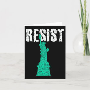 Resist Statue Of Liberty 1 Card