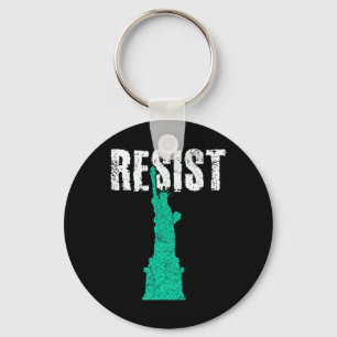 Resist Statue Of Liberty 1 Key Ring