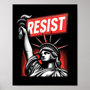 Resist Statue Of Liberty Activism Freedom Protest  Poster