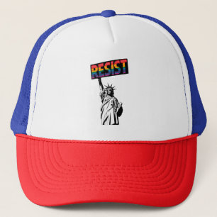 Resist Statue of Liberty Feminist Gift Trucker Hat