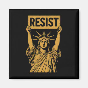 Resist Statue Of Liberty Rebel Protest Against Hig Magnet