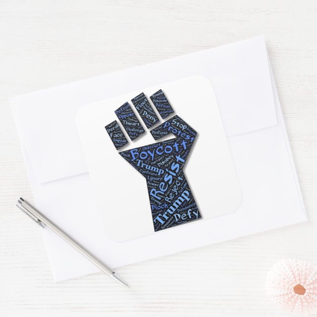 Resist Sticker (Envelope)