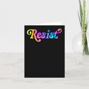Resist Sticker1 Card