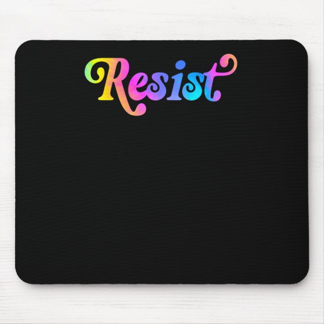 Resist Sticker1  Mouse Mat (Front)