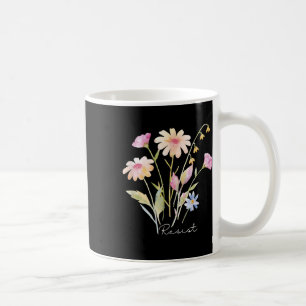 Resist Subtle Anti Trump Floral Botanical Protest Coffee Mug