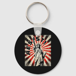 Resist Tee Statue Of Liberty Resist Activism Freed Key Ring