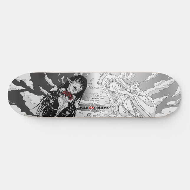 Resist temptation skateboard (Horz)