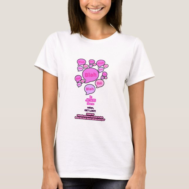 Resist the devil - Pink Logo - T-Shirt (Front)