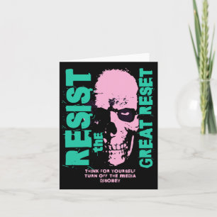Resist The Great Reset Anti Globylist  Card
