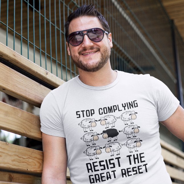 Resist the Great Reset Conservative  T-Shirt (Creator Uploaded)
