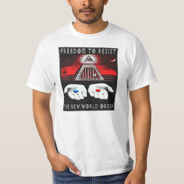 Resist The New World Order T-Shirt (Front)