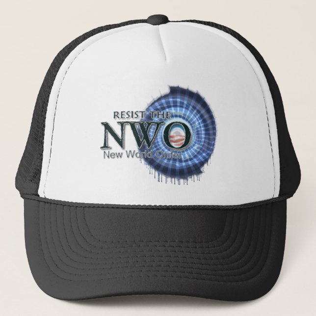 Resist the NWO Trucker Hat (Front)