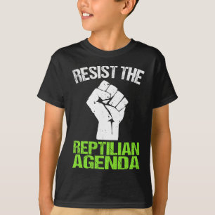 Resist The Reptilian Agenda T Shirt