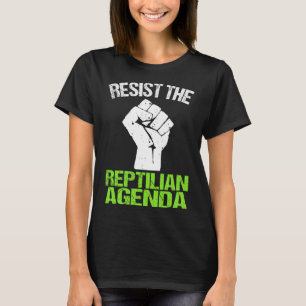 Resist The Reptilian Agenda T Shirt