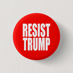 "RESIST TRUMP" 3 CM ROUND BADGE