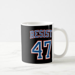 Resist Trump 47 Retro Distressed Political Coffee Mug