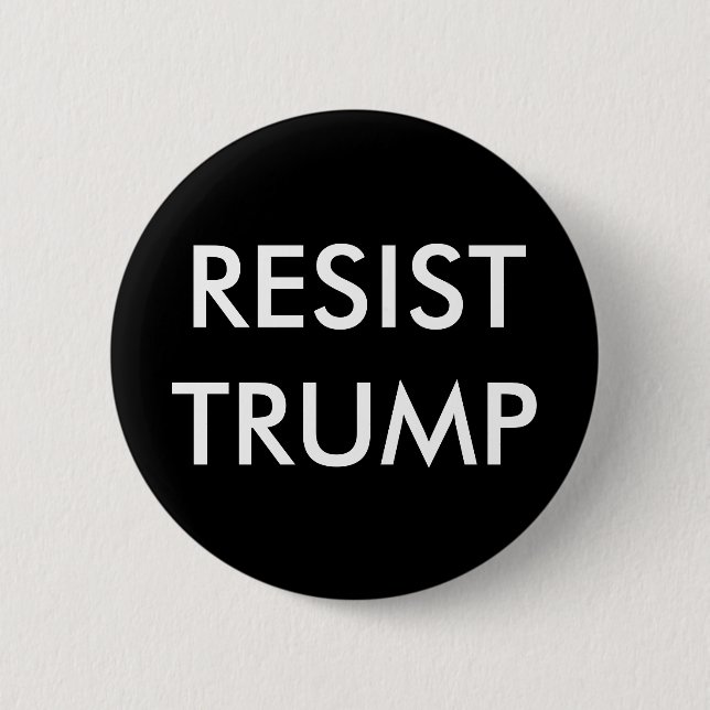 Resist Trump 6 Cm Round Badge (Front)