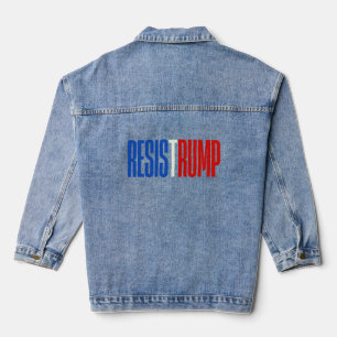 Resist Trump - political statement Denim Jacket