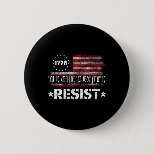 Resist Trump Protest Anti Political Us Flag We The 6 Cm Round Badge