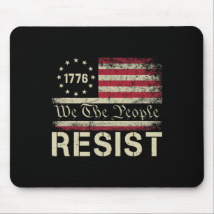 Resist Trump Protest Anti Political Us Flag We The Mouse Mat