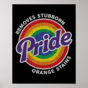Resist Trump Remove Stubborn Orange Stains Lgbtq P Poster