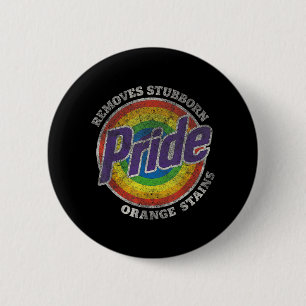 Resist Trump Remove Stubborn Orange Stains Pride M 6 Cm Round Badge