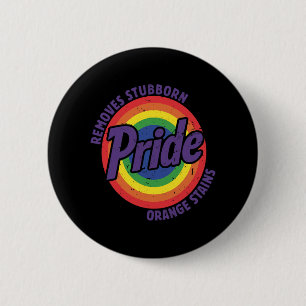 Resist Trump Remove Stubborn Orange Stains Pride M 6 Cm Round Badge