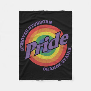 Resist Trump Remove Stubborn Orange Stains Pride M Fleece Blanket