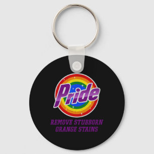 Resist Trump Remove Stubborn Orange Stains Pride M Key Ring