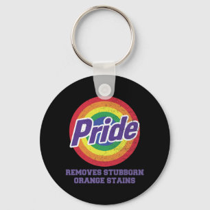 Resist Trump Remove Stubborn Orange Stains Pride M Key Ring