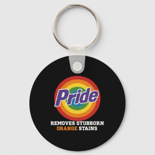 Resist Trump Remove Stubborn Orange Stains Pride M Key Ring