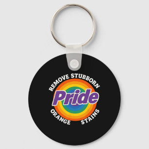 Resist Trump Remove Stubborn Orange Stains Pride M Key Ring