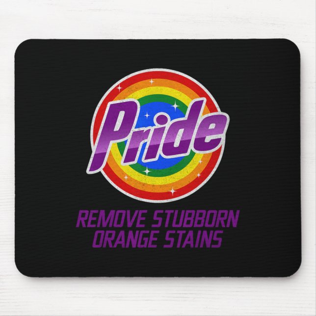 Resist Trump Remove Stubborn Orange Stains Pride M Mouse Mat (Front)