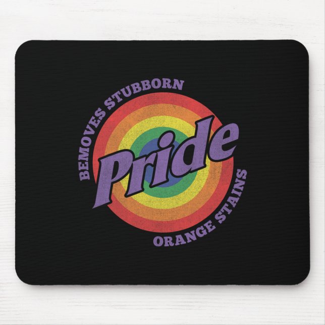Resist Trump Remove Stubborn Orange Stains Pride M Mouse Mat (Front)